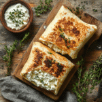 Cottage Cheese Wrap - Healthy, High-Protein, and Easy to Make Cottage Cheese Wrap Cottage cheese wrap on cutting board