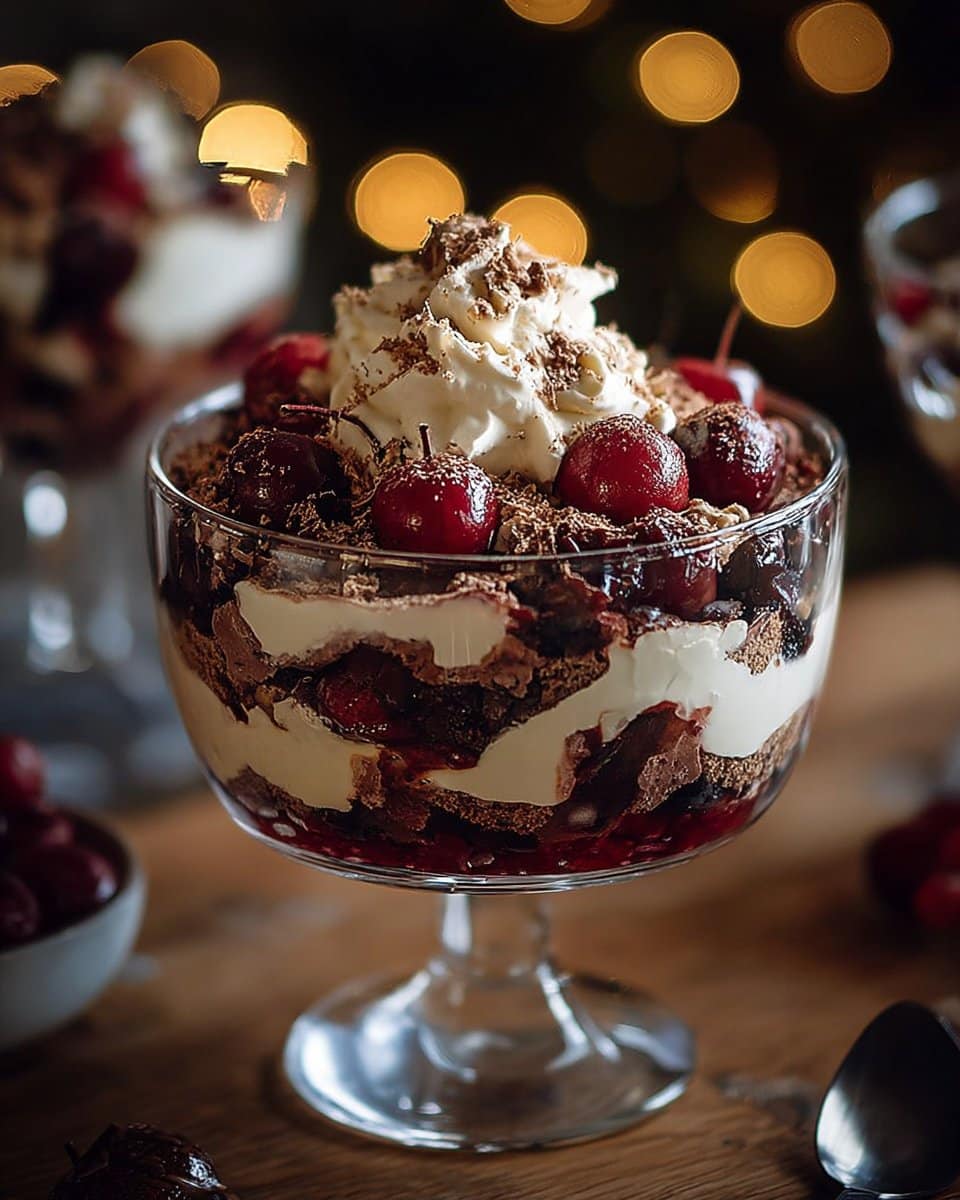 Black Forest Trifle for Christmas