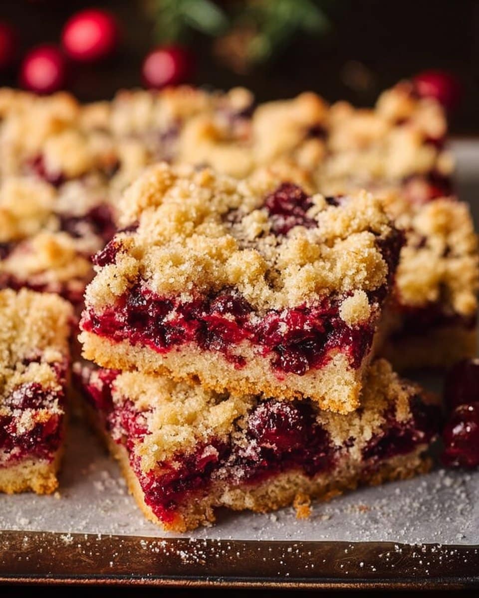 Moist Christmas Cranberry Bars