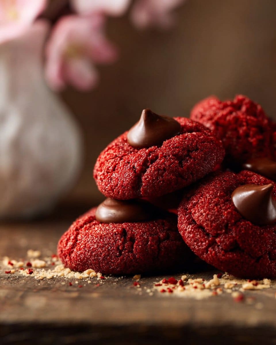 Hershey's red velvet blossoms
