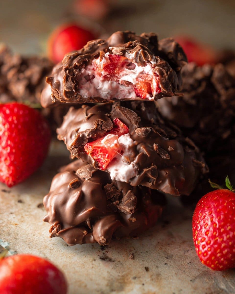 Chocolate Strawberry Yogurt Clusters (Viral Recipe!)