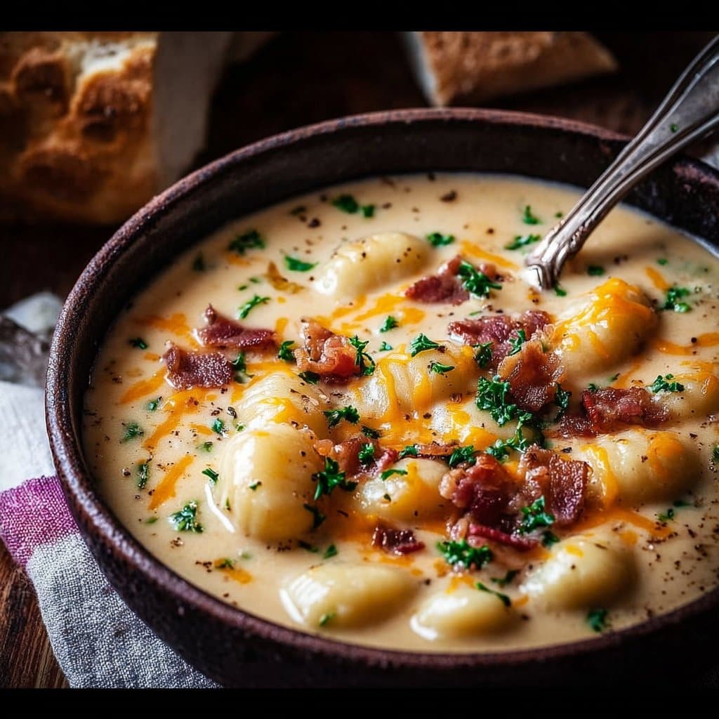 Bacon Cheddar Gnocchi Soup – A Rich and Creamy Comfort Meal