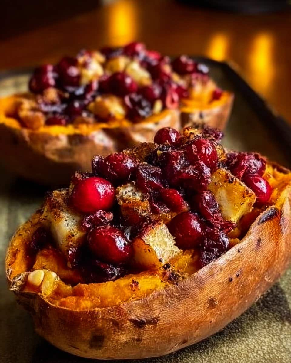 Indulge in Cranberry Apple Twice-Baked Sweet Potatoes This Fall!