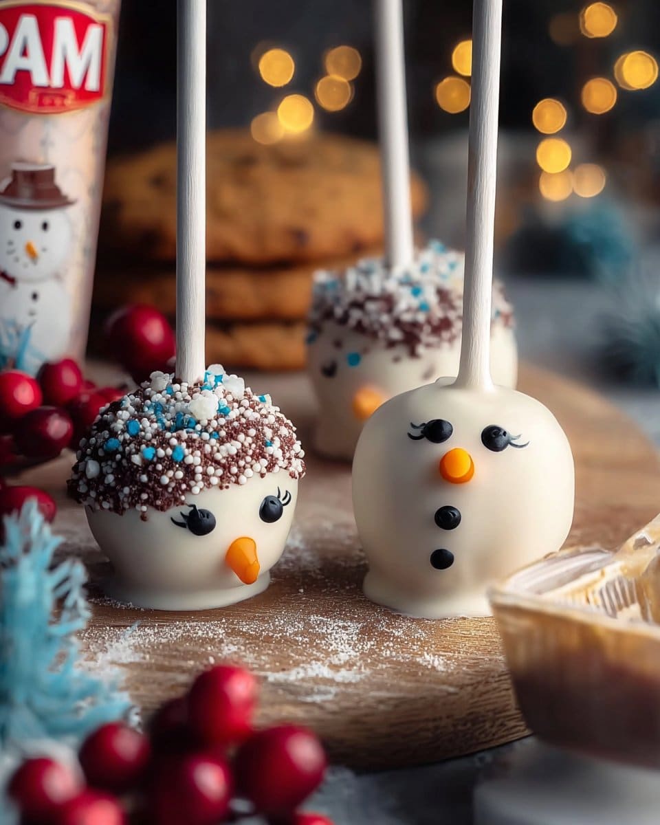 Easy Snowman Cake Pops