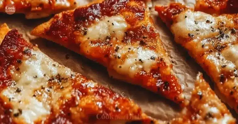 Bowl of crispy pizza chips served as a delicious savory snack