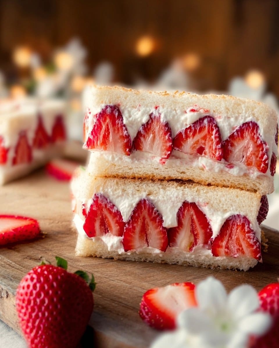 Strawberry Cream Sandwiches