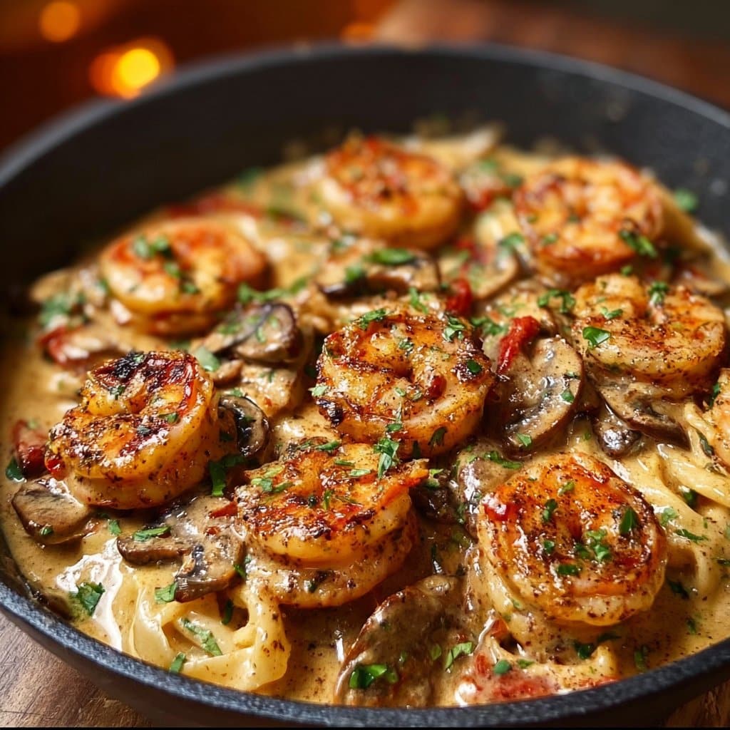Blackened Shrimp Stroganoff