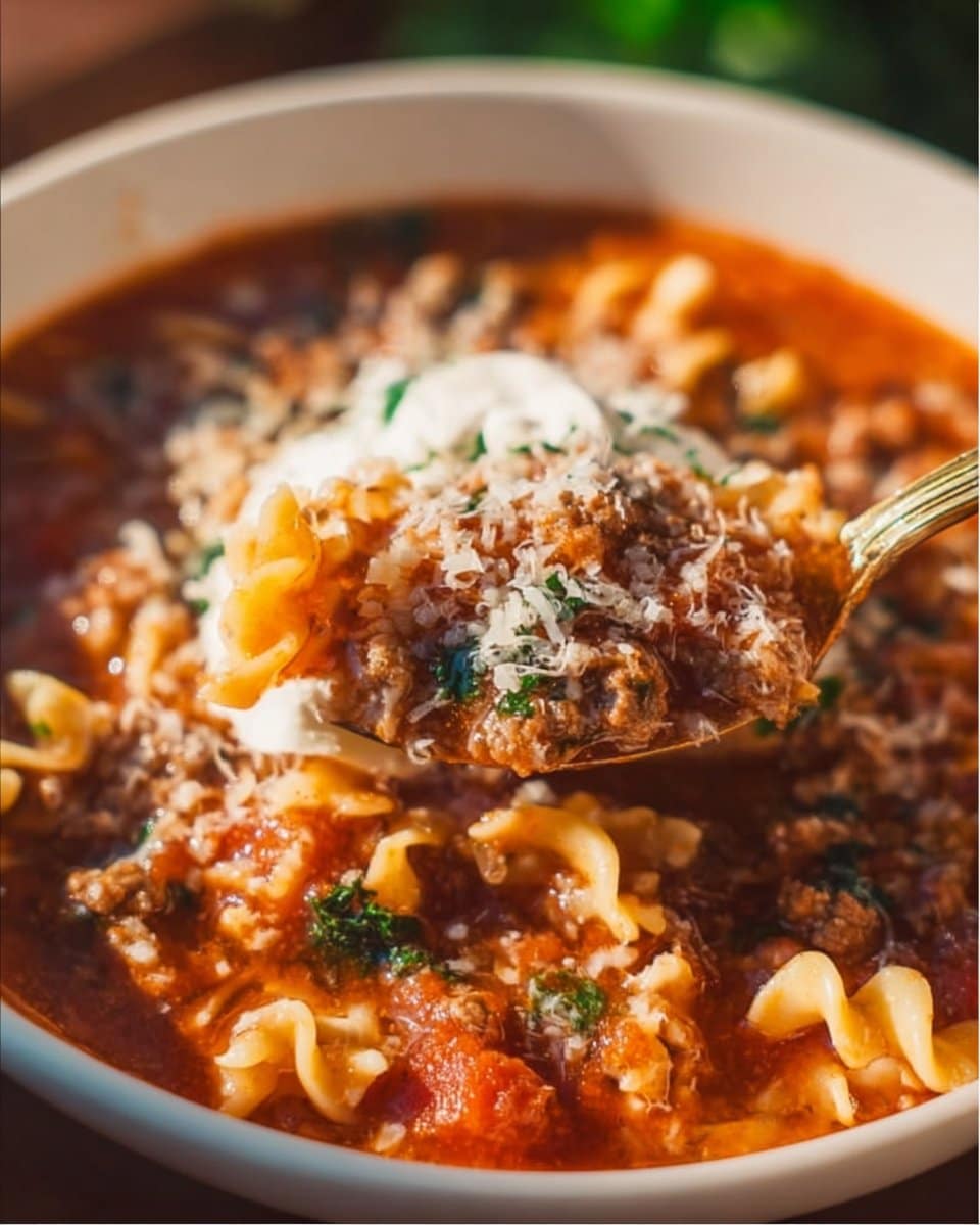 High Protein Lasagna Soup