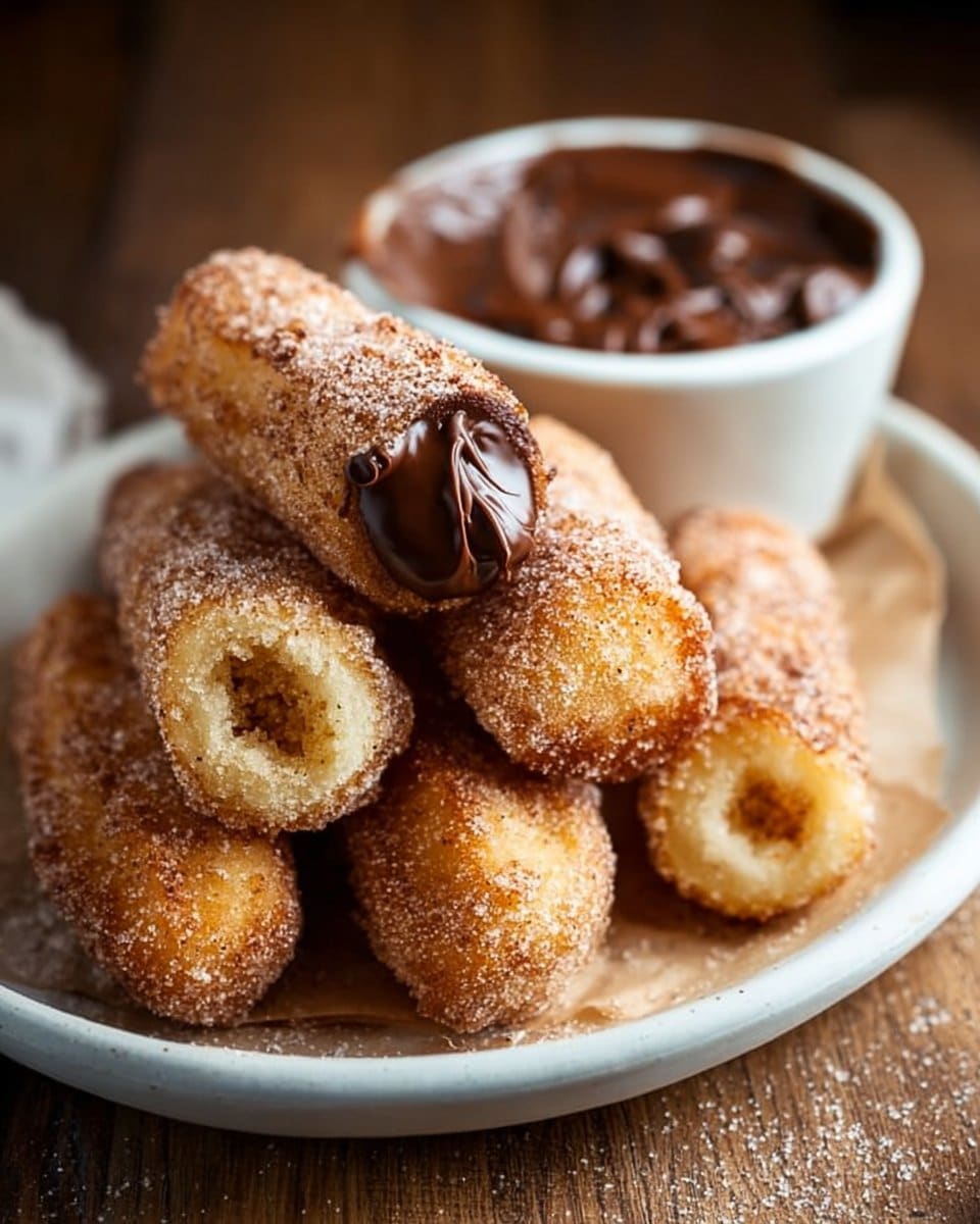 Homemade Churro Bites with Nutella