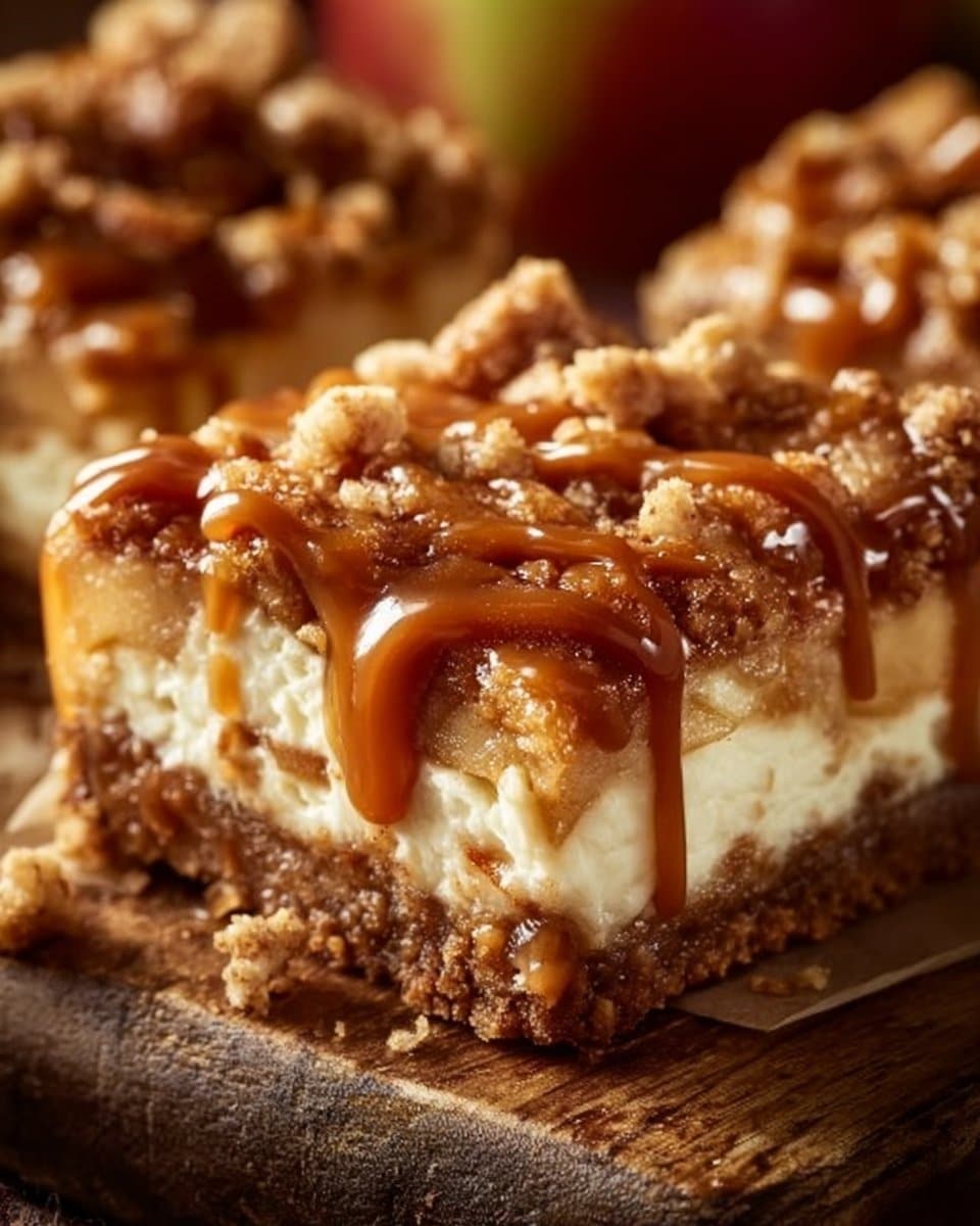 Caramel Apple Cheesecake Bars