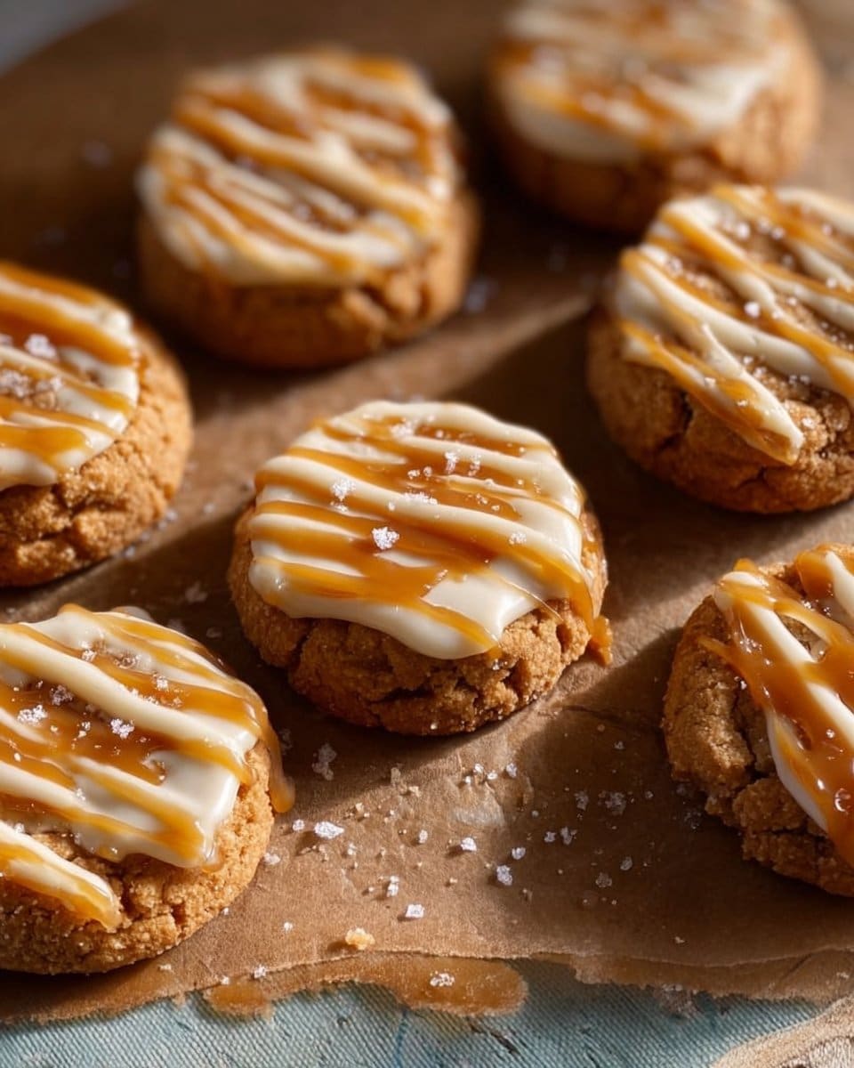 Copycat Crumbl Salted Caramel Cheesecake Cookies