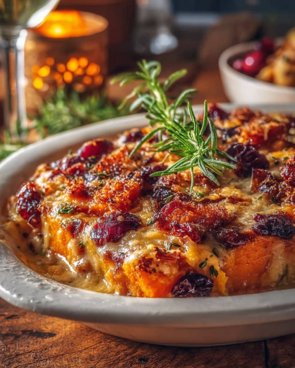 Sweet Potato & Cranberry Gratin
