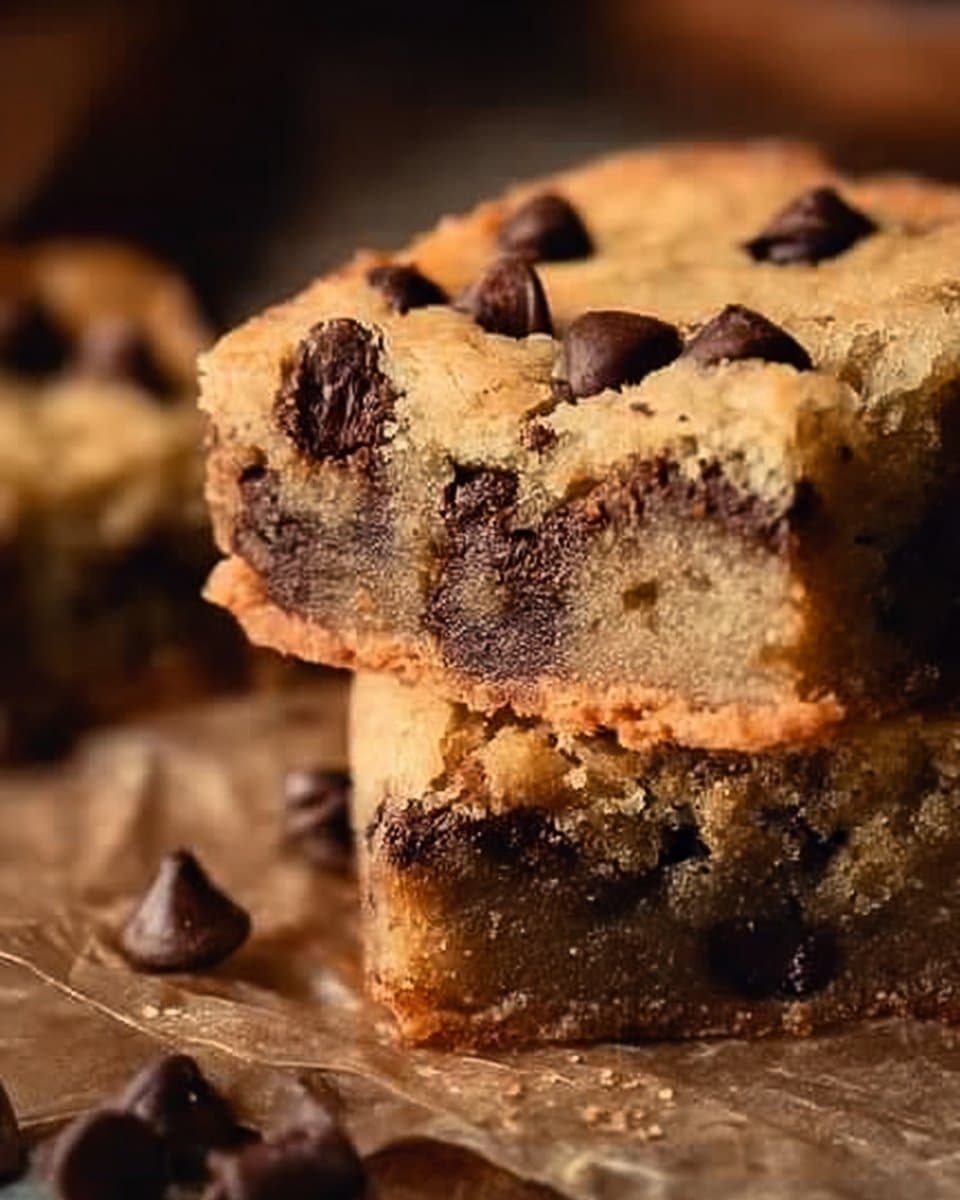 Melt-in-Your-Mouth Chocolate Chip Cookie Bars
