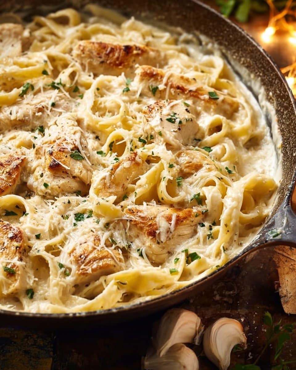 Creamy Chicken Fettuccine Alfredo