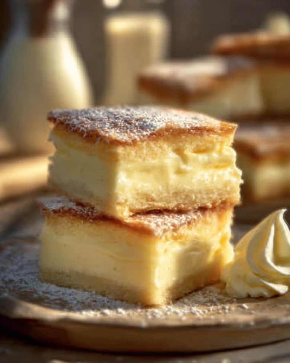 Vanilla Custard Cream Squares