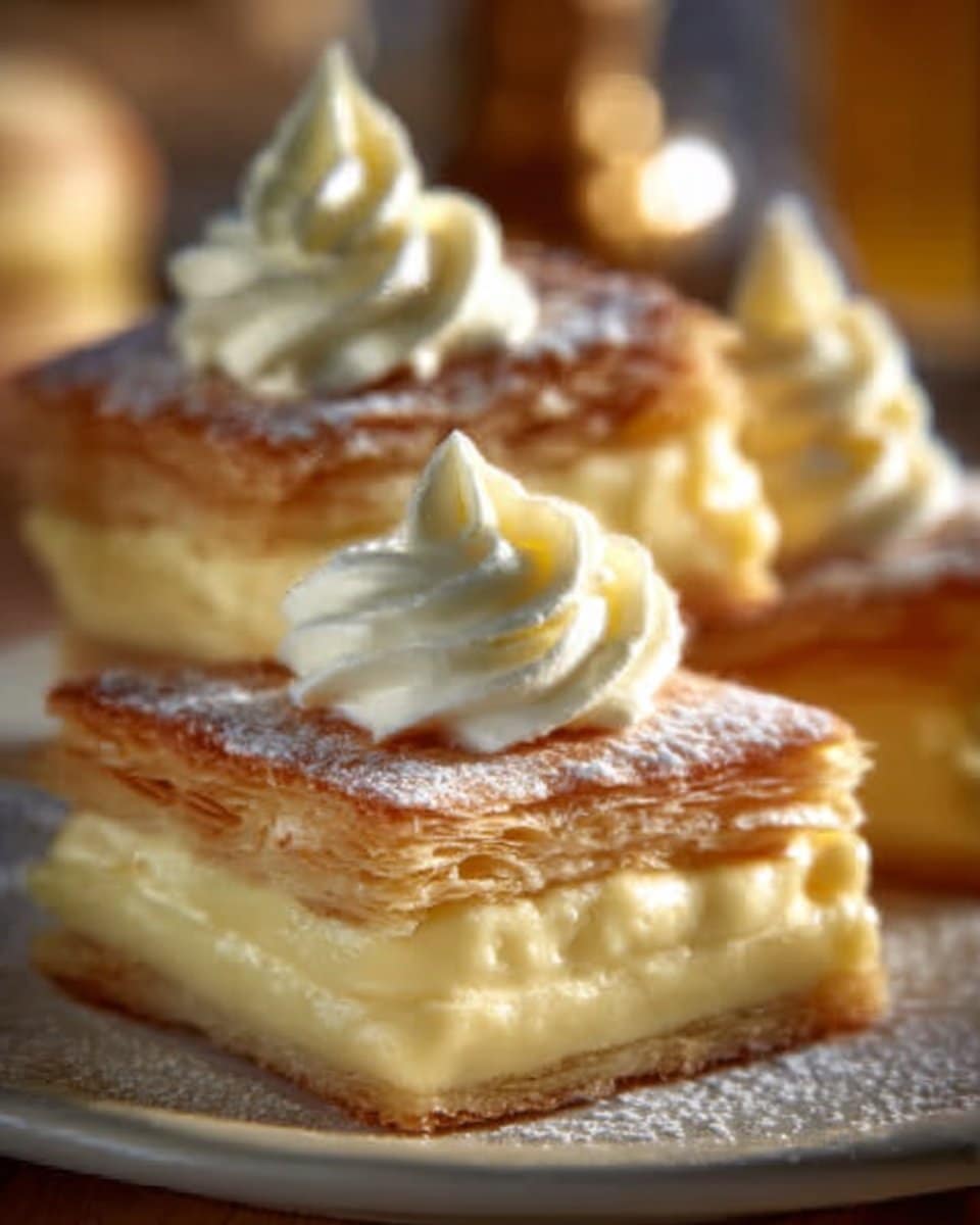 Vanilla Custard Cream Squares