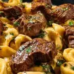 Cracked Garlic Steak Tortellini in Creamhouse Sauce Bliss cracked garlic steak tortellini in creamhouse sauc 2025 12 21 025019 150x150 1