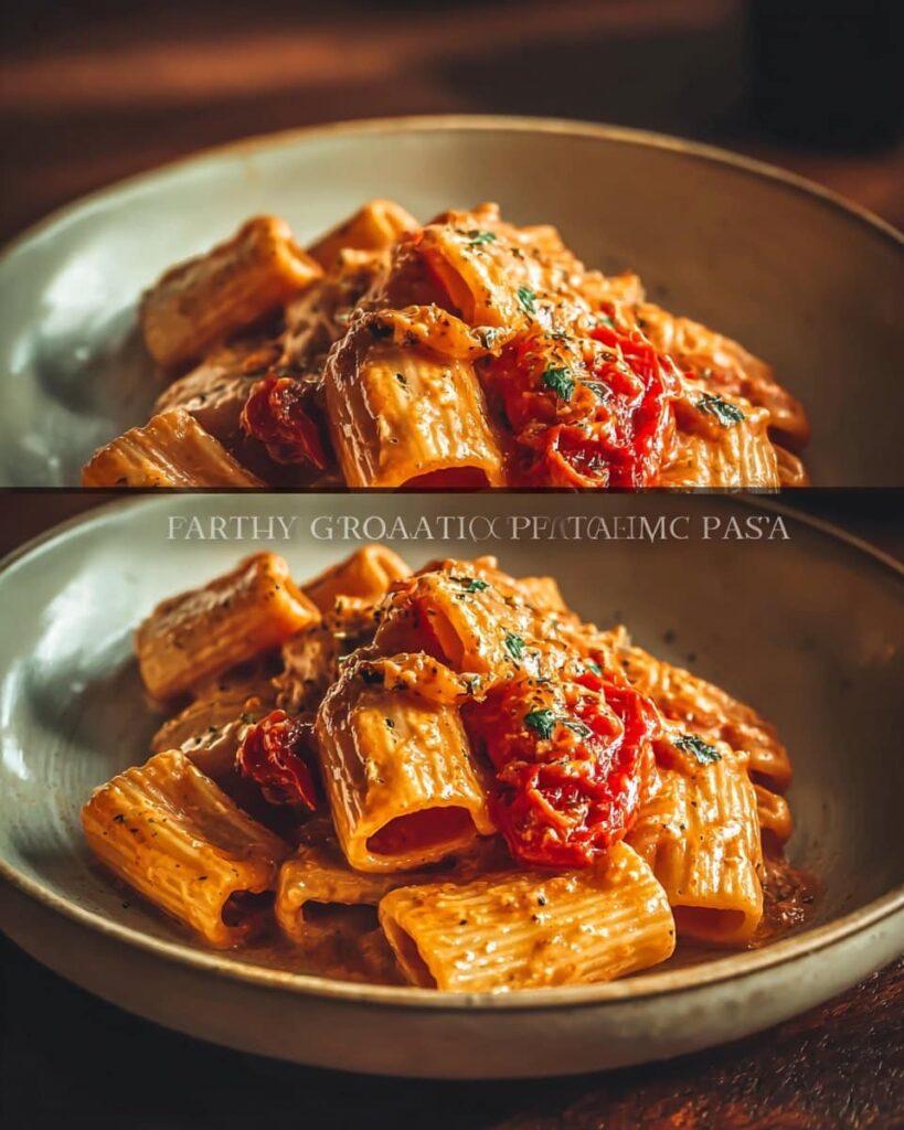 Easy tomato garlic pasta