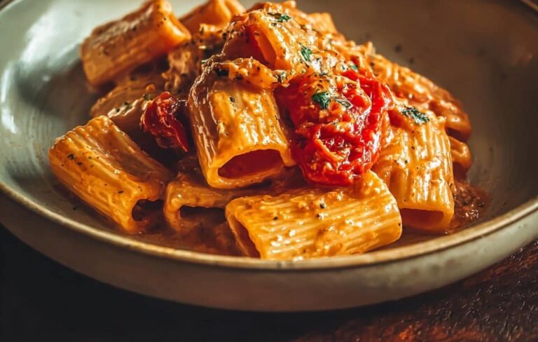 Easy tomato garlic pasta
