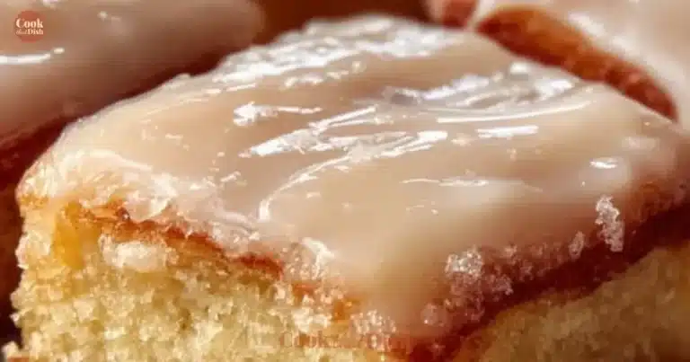 Homemade maple donut bars topped with maple glaze and walnuts