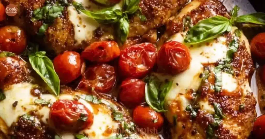 Delicious one-pan juicy chicken drizzled with balsamic sauce