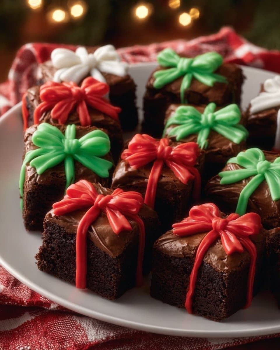 Christmas Present Brownies