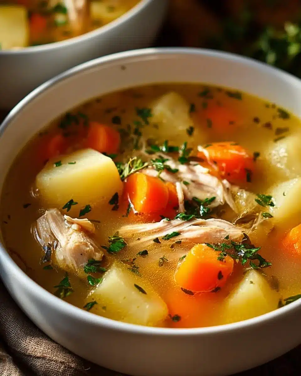 Comforting Chicken Soup with Potatoes