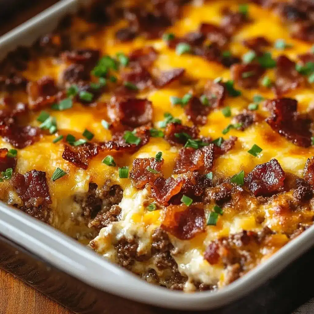 Low-Carb Bacon Cheeseburger Casserole Bacon Cheeseburger Casserole Low-Carb Bacon Cheeseburger Casserole