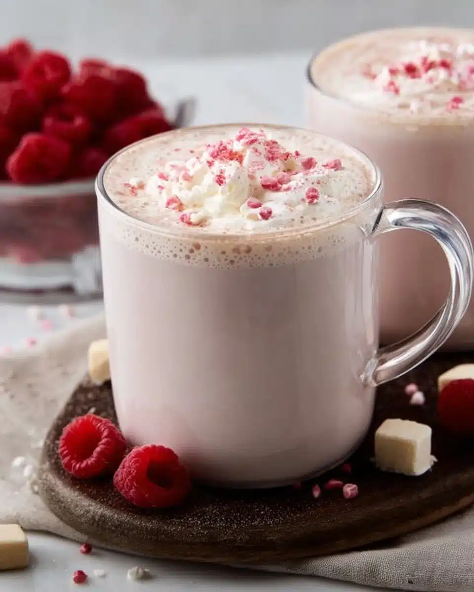 Raspberry White Hot Chocolate