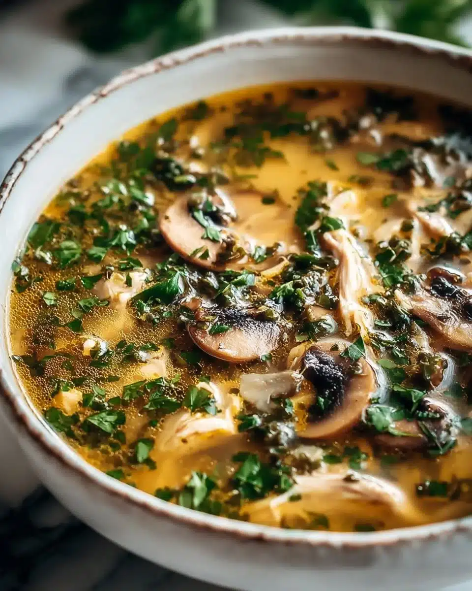 Rotisserie Chicken and Mushroom Soup