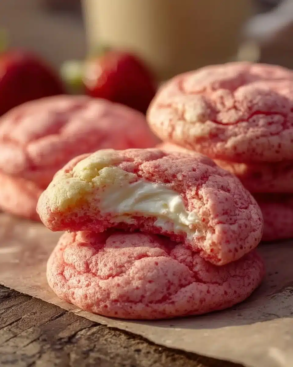 Strawberry Cheesecake Cookies