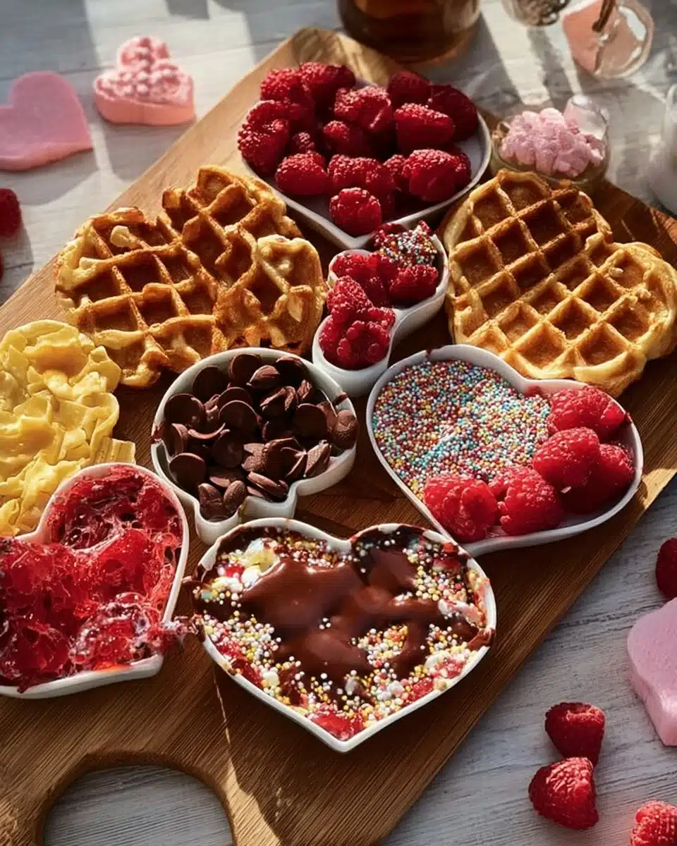 Valentine’s Day Waffle Board