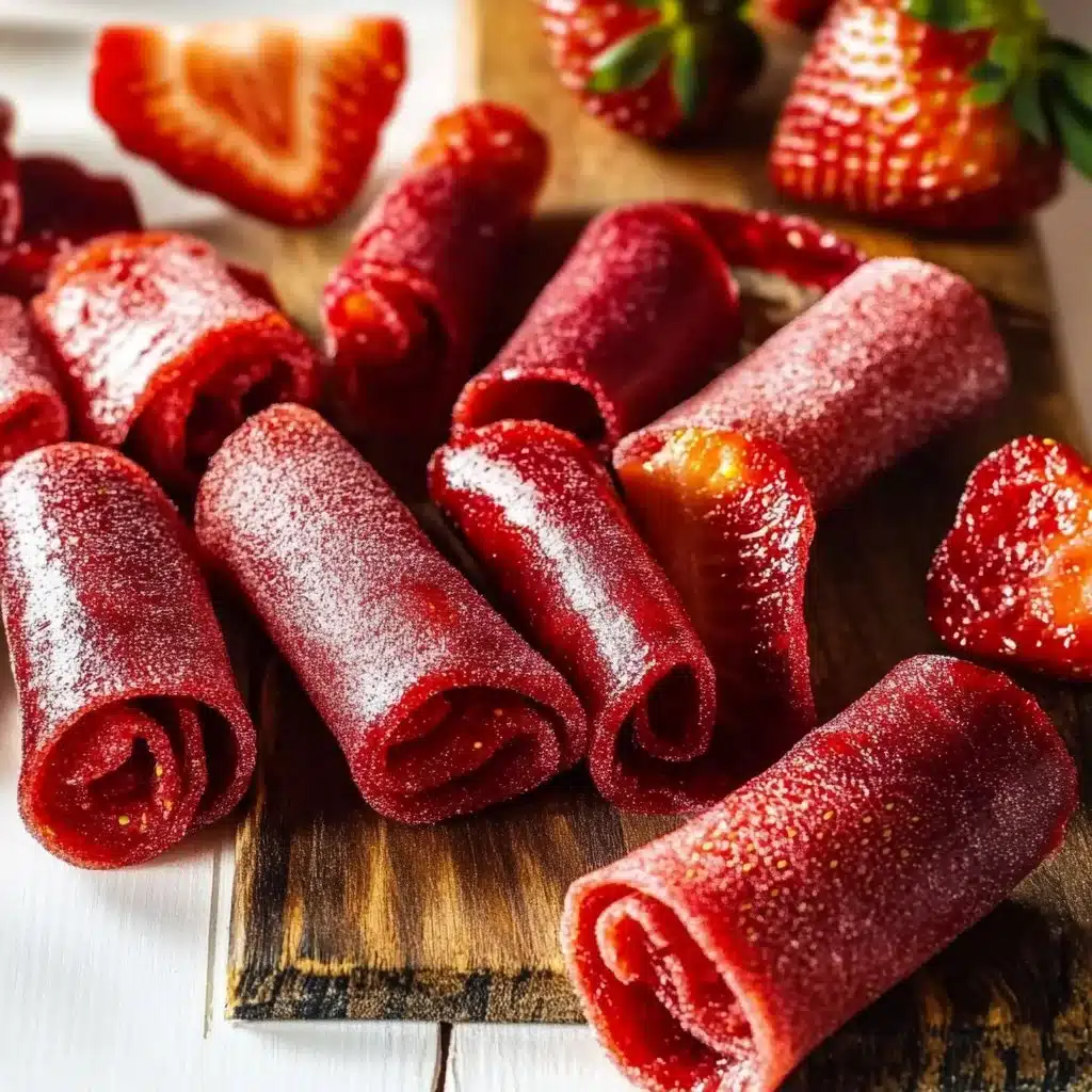 3-Ingredient Homemade Strawberry Fruit Roll-Ups strawberry fruit roll-ups 3-Ingredient Homemade Strawberry Fruit Roll-Ups