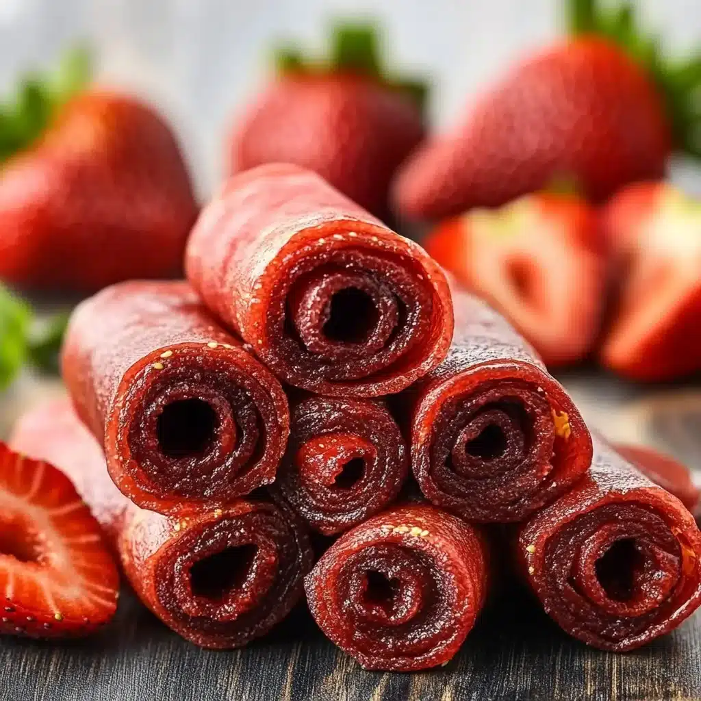 3-Ingredient Homemade Strawberry Fruit Roll-Ups strawberry fruit roll-ups 3-Ingredient Homemade Strawberry Fruit Roll-Ups