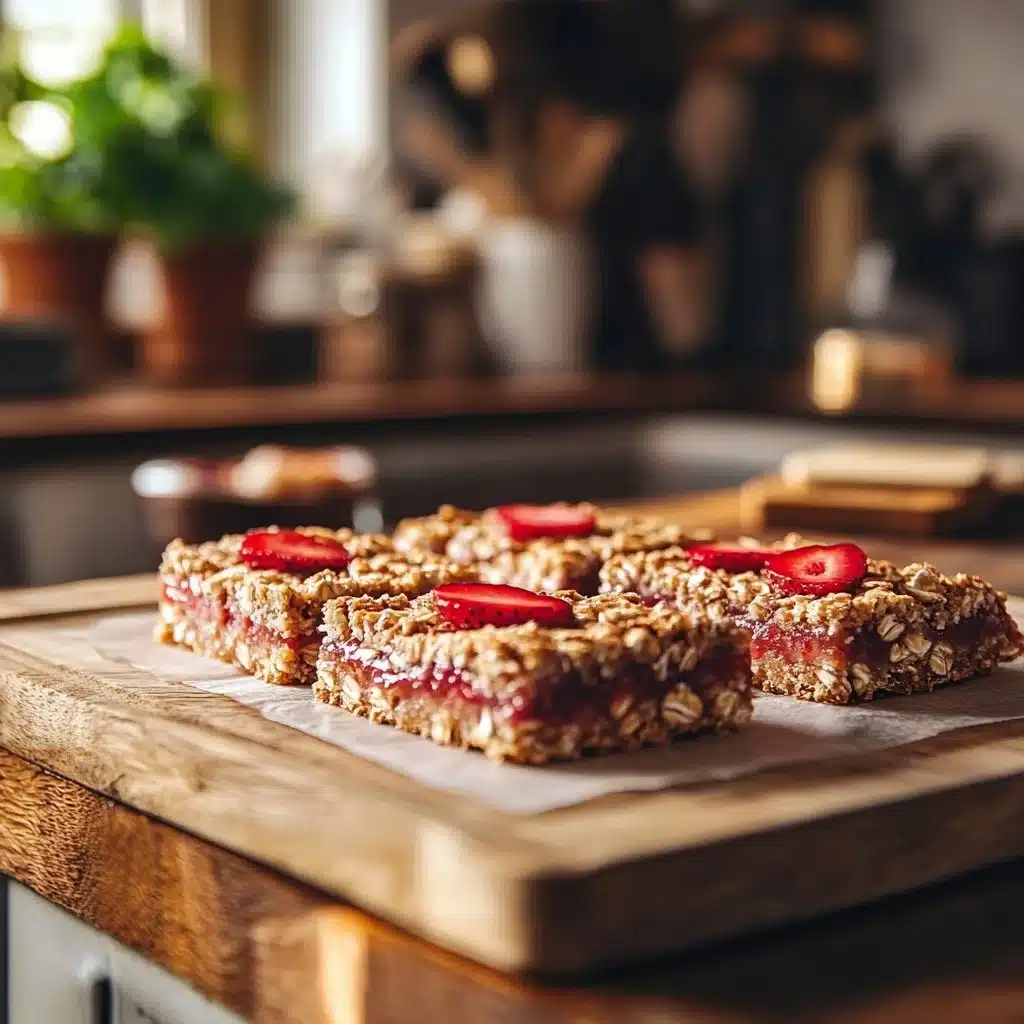Healthy Strawberry Oatmeal Bars strawberry oatmeal bars Healthy Strawberry Oatmeal Bars