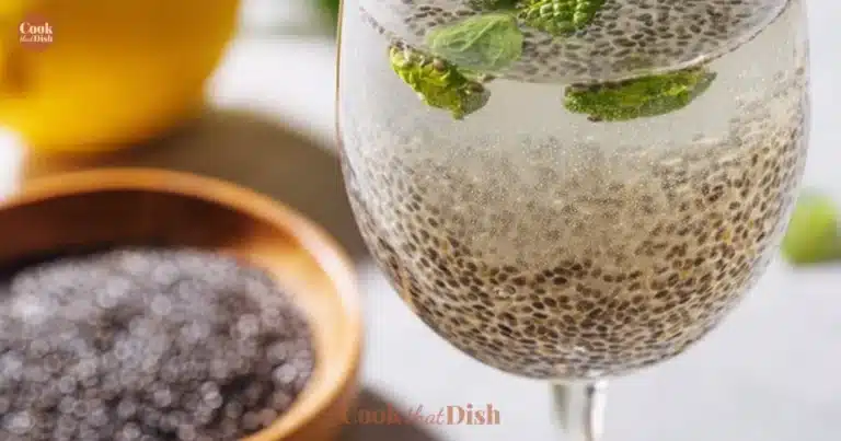 Home homemade recipes Chia seed internal shower drink for detox and hydration