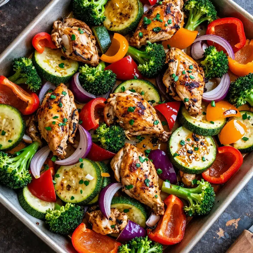 Chicken and Veggies Sheet Pan