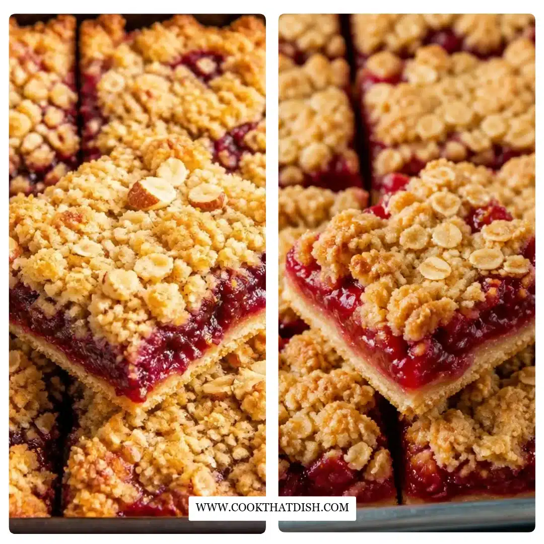 Classic Rhubarb Crumble Bars