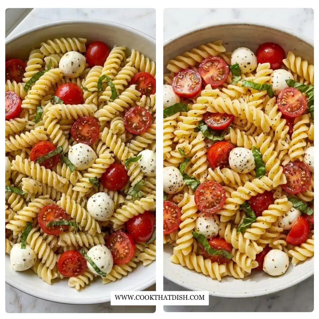 Creamy Caprese Pasta Salad