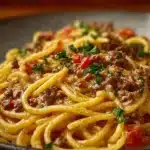 Creamy Italian Spaghetti & Ground Beef One Pot Meal creamy italian spaghetti ground beef one pot mea 2026 06 07 233240 1