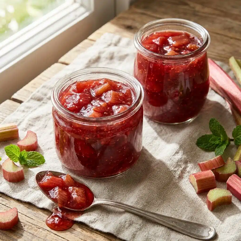 Easy Tangy Rhubarb Jam