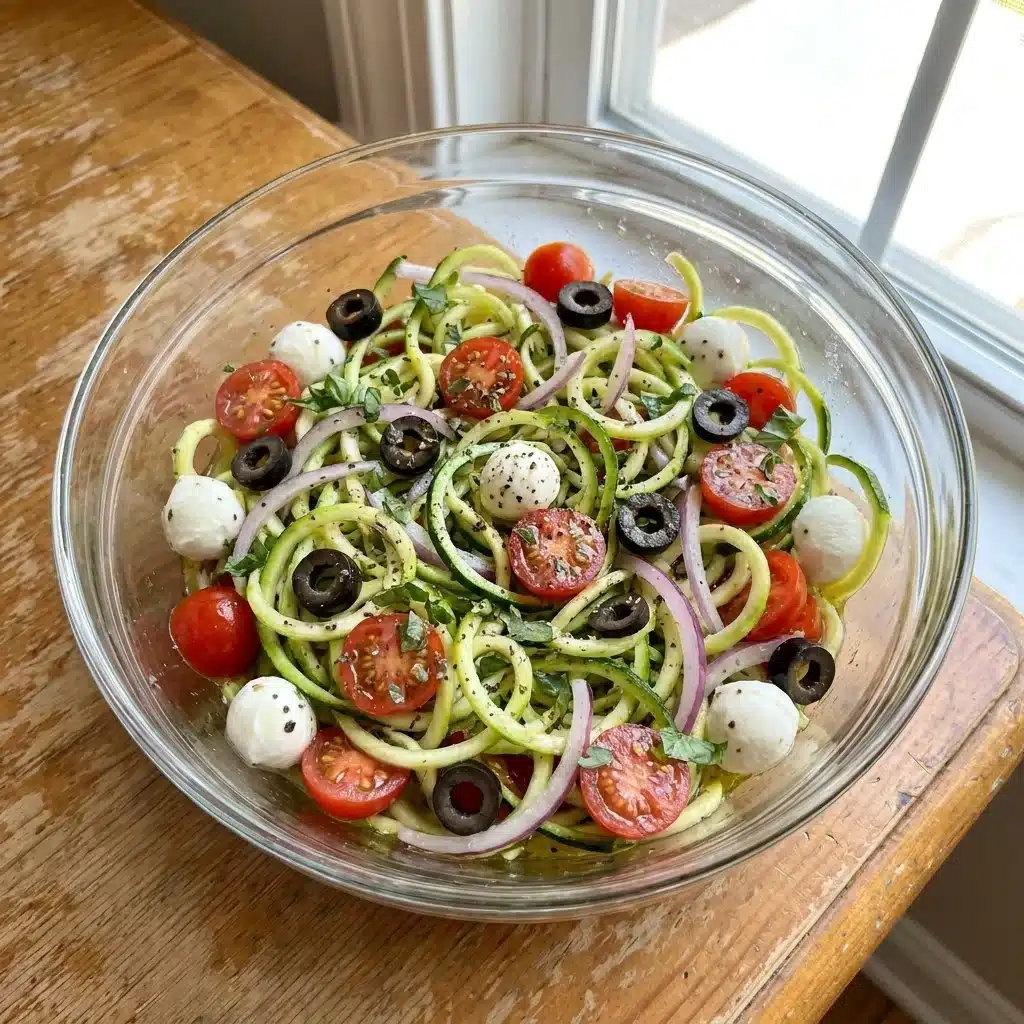 Low-Carb Zoodle Italian Pasta Salad