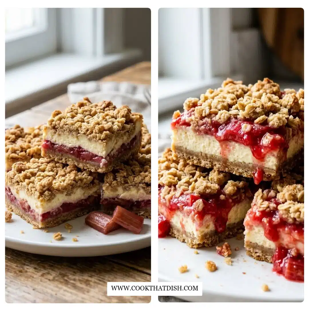 Rhubarb Cheesecake Bars