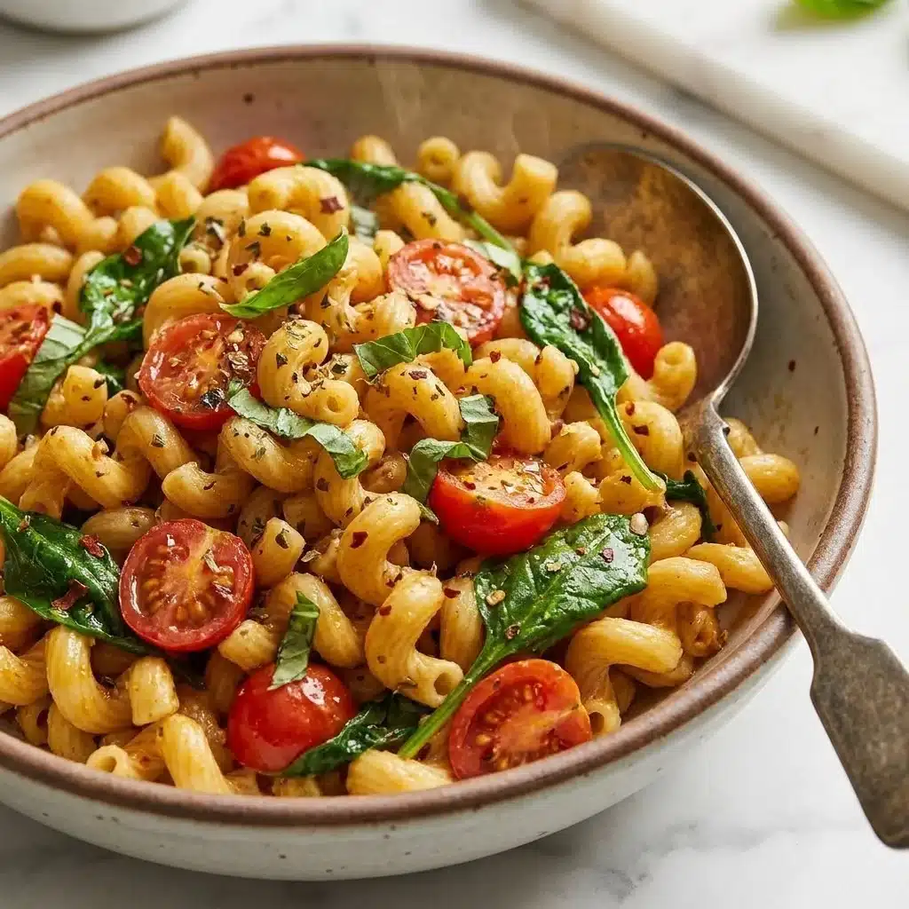 Sun Dried Tomato Pasta Salad with fresh vegetables and herbs